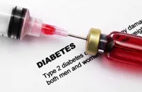 hypodermic needle and insulin for diabetes