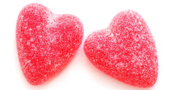 candied hearts