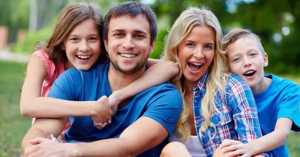 happy family with life insurance