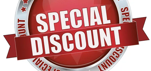 special car insurance discounts sign