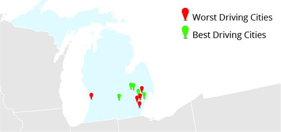 Michigan's Best and Worst Driving Cities