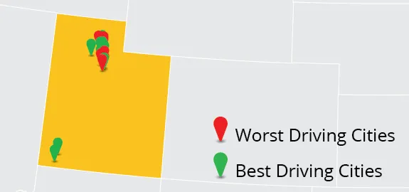 Utah's Best and Worst Driving Cities