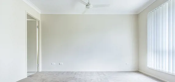 Empty room in a vacant home