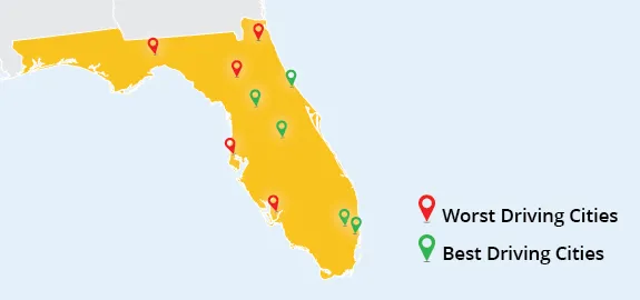 Florida Best and Worst Driving Cities