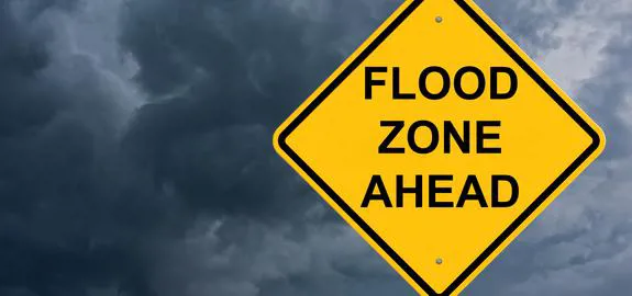 Flood zone sign