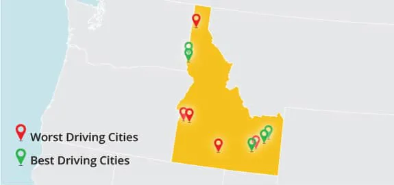 Idaho's Best and Worst Driving Cities