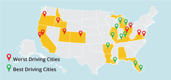 The Best and Worst Drivers By City