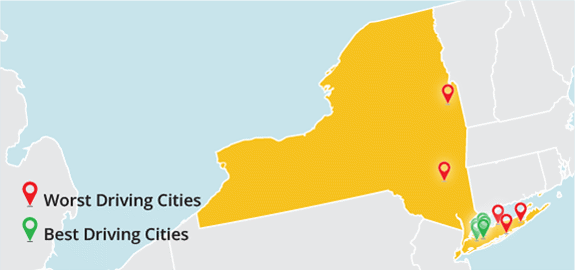 New York Best and Worst Driving Cities
