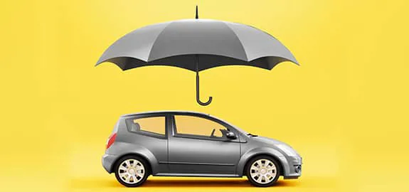 umbrella and car 