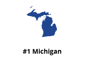 Image of #1 state Michigan ranking best for accidents