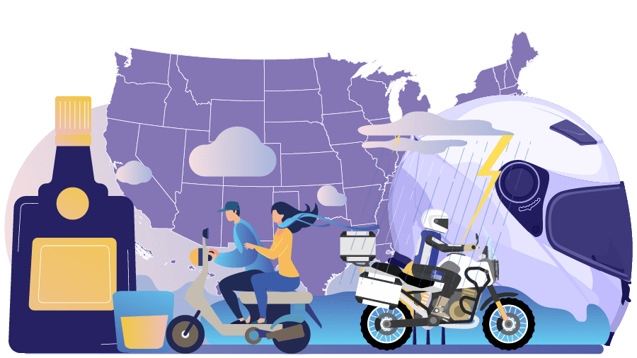 Most Dangerous States for Motorcycle Riders