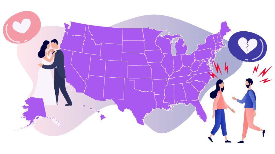 States Where Marriage and Divorce Are Declining