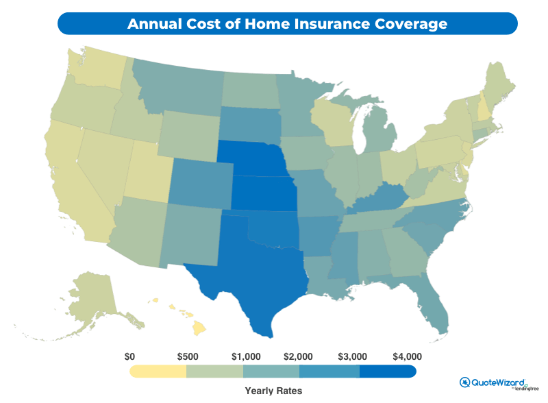 How much is homeowners insurance on a $150,000 house?