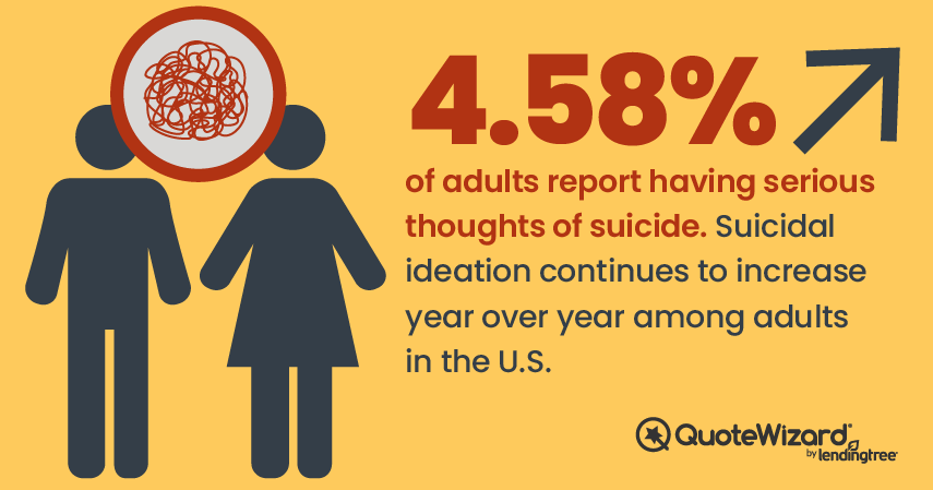 Informational graphic on suicide in the United States