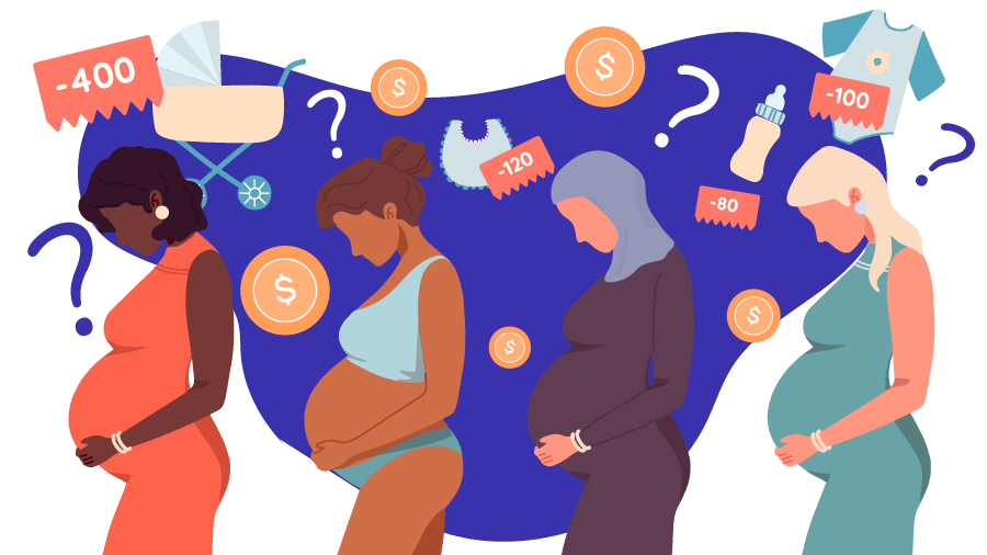 Image displaying unexpected pregnacy costs